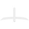 Ekena Millwork Bellingham Architectural Grade PVC Gable Bracket, 60"W x 27 1/2"H x 4"D x 4"F, 11/12 Pitch GBP060X28X0404BEL00 - alternate 5